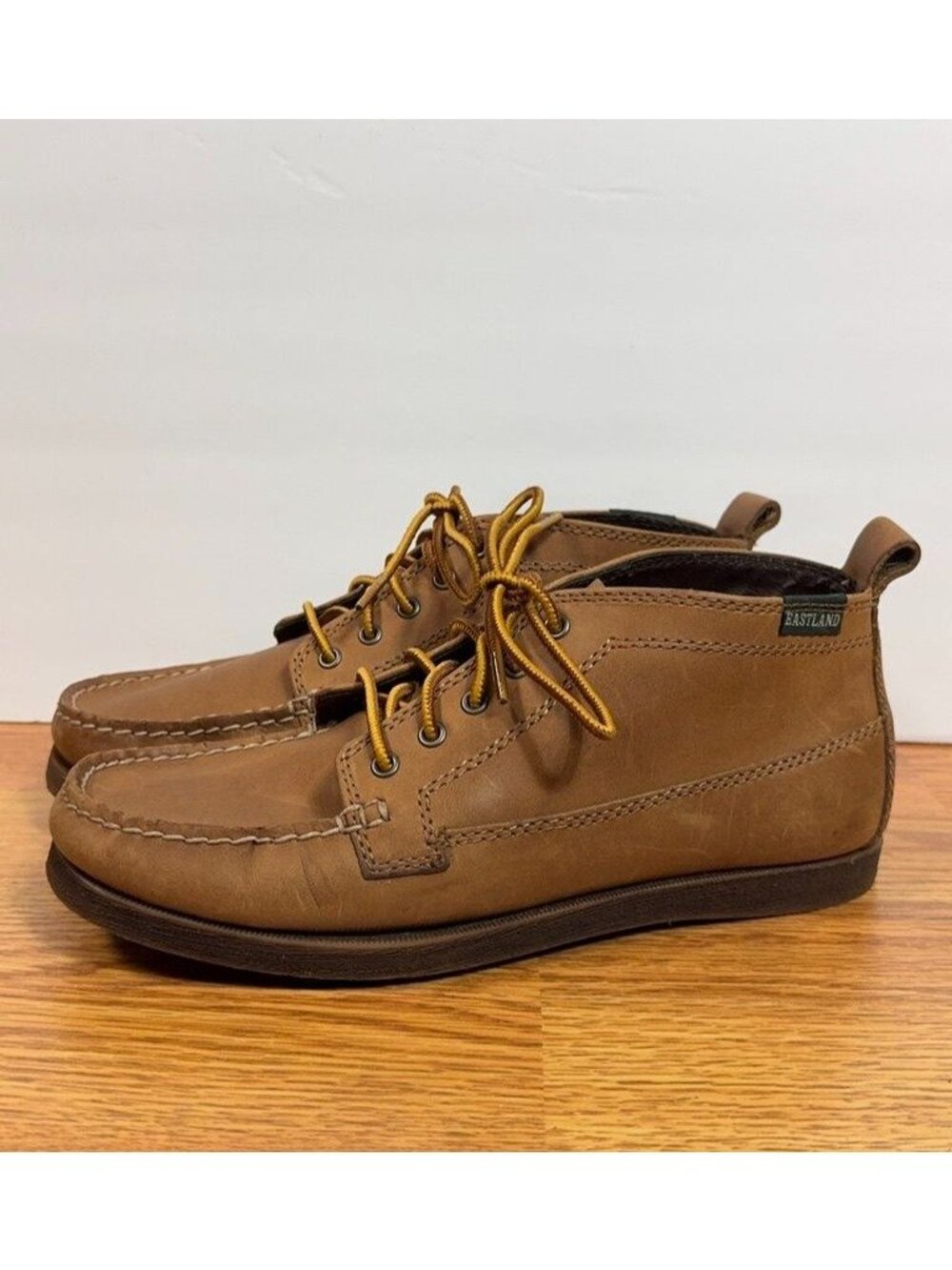 Eastland Seneca Brown Leather Camp Moc Chukka Boots Women’s 7.5M